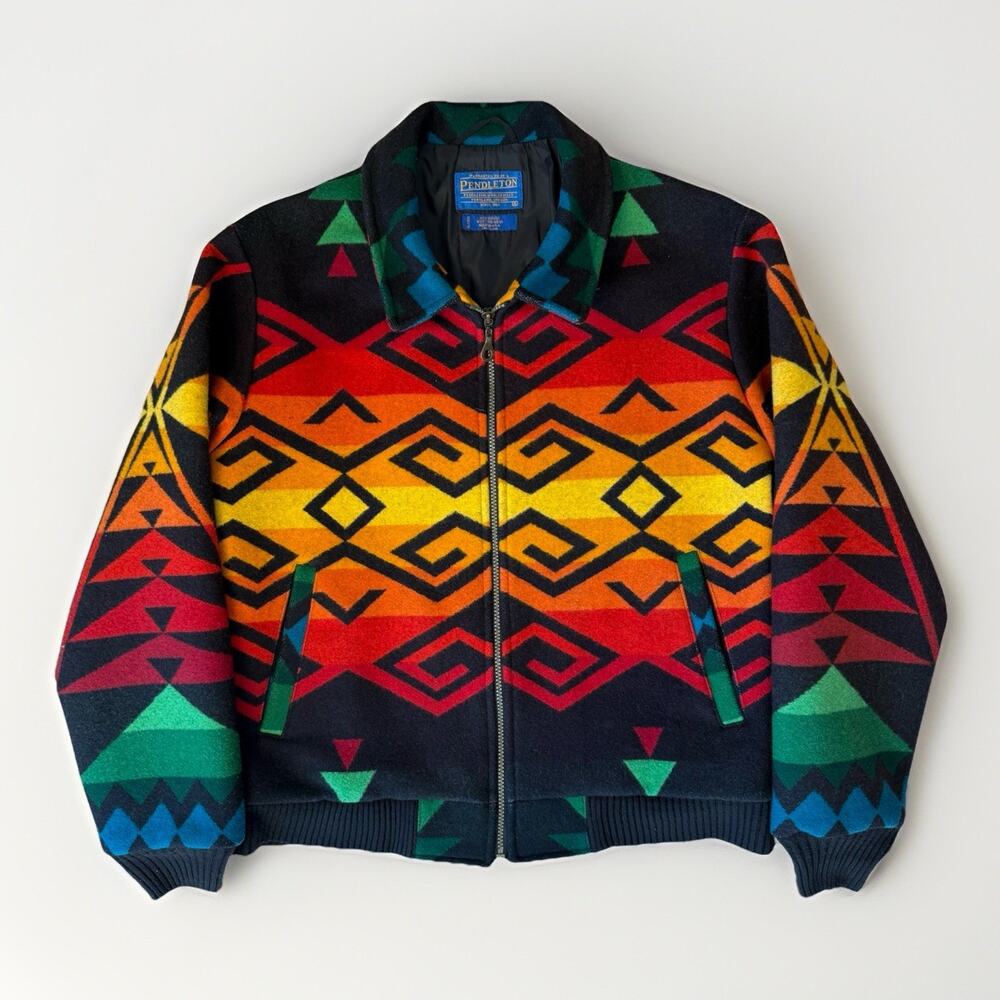 Pendleton High Grade Western Wear Jacket S Multicolor Wool Aztec Southwestern